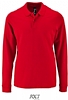 Polo Manga Larga Hombre Perfect Sols - Color Rojo